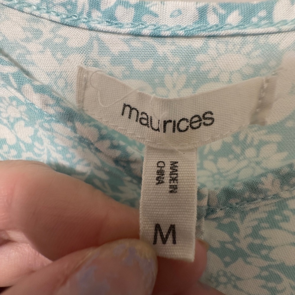 Maurices Blue Floral Tiered Mini Dress Womens Medium Rayon Flowy V-Neck
Y2K - Picture 5 of 8